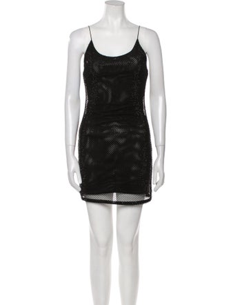 Alice + Olivia Scoop Neck Mini Dress