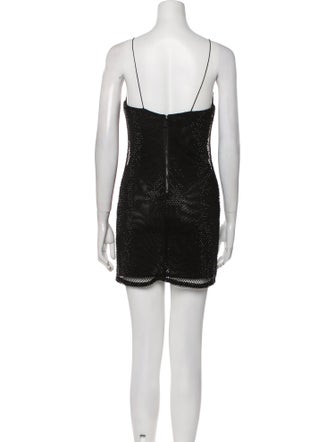 Alice + Olivia Scoop Neck Mini Dress
