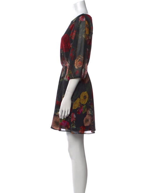 Alice + Olivia Floral Print Mini Dress