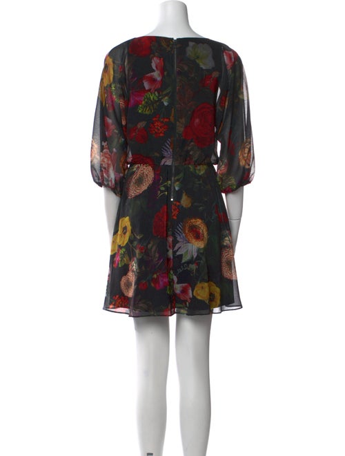 Alice + Olivia Floral Print Mini Dress