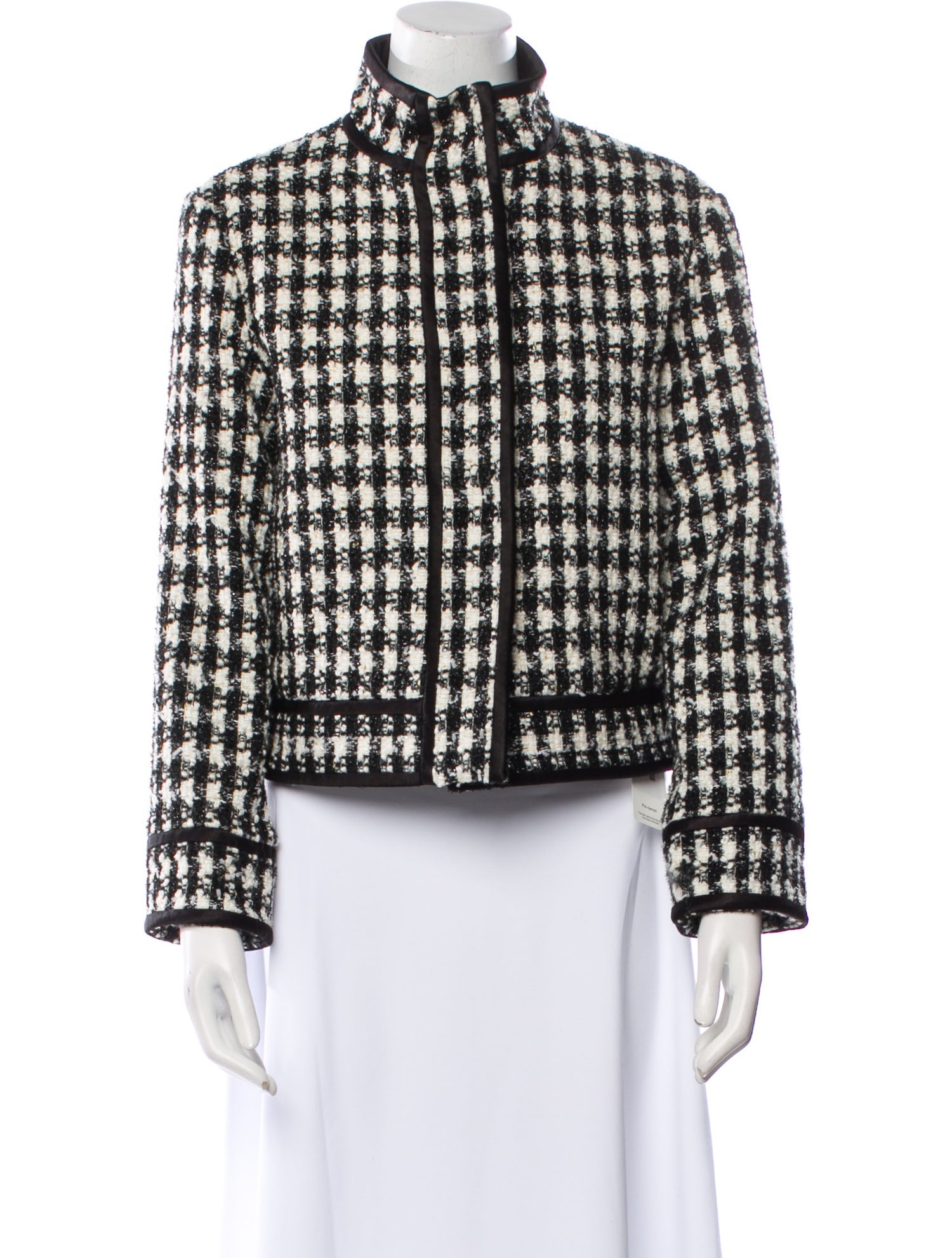 Alice + Olivia Plaid Print Evening Jacket