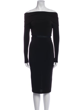 Alice + Olivia Off-The-Shoulder Knee-Length Dress