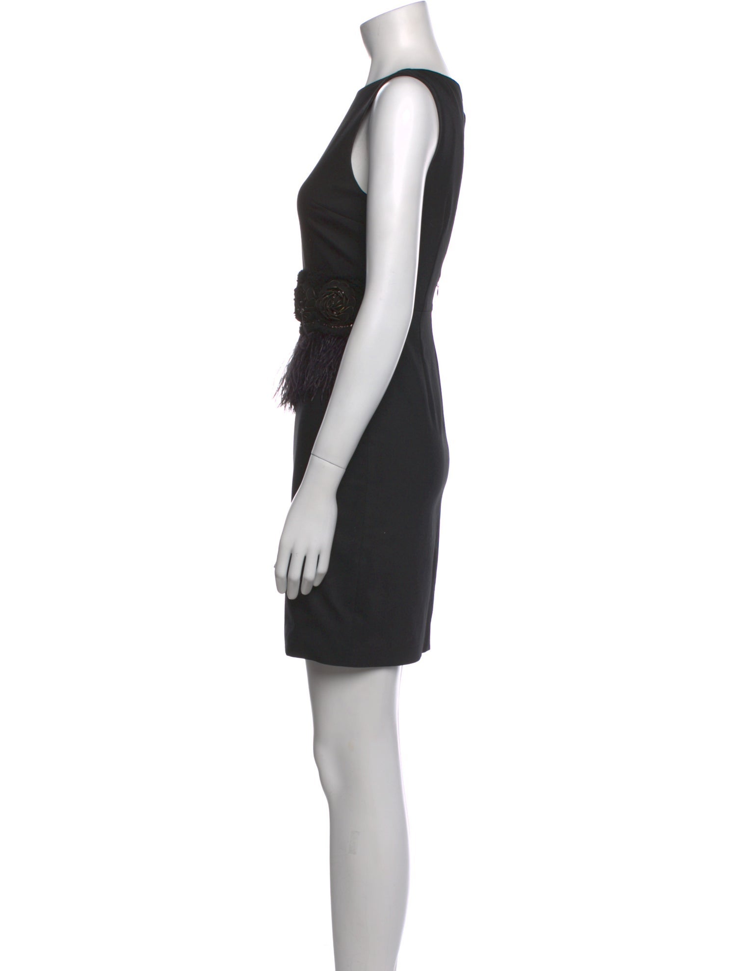 Alice + Olivia Bateau Neckline Mini Dress