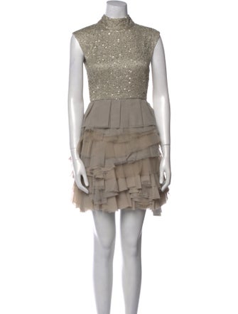 Alice + Olivia Silk Mini Dress