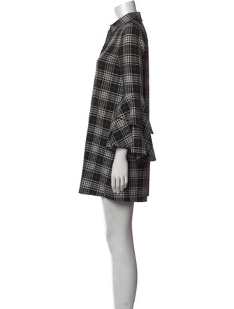 Alice + Olivia Plaid Print Mini Dress