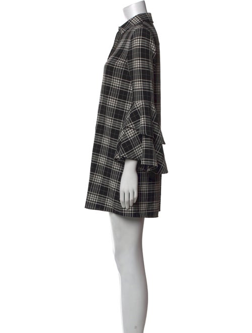 Alice + Olivia Plaid Print Mini Dress