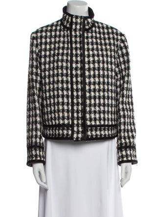 Alice + Olivia Plaid Print Evening Jacket