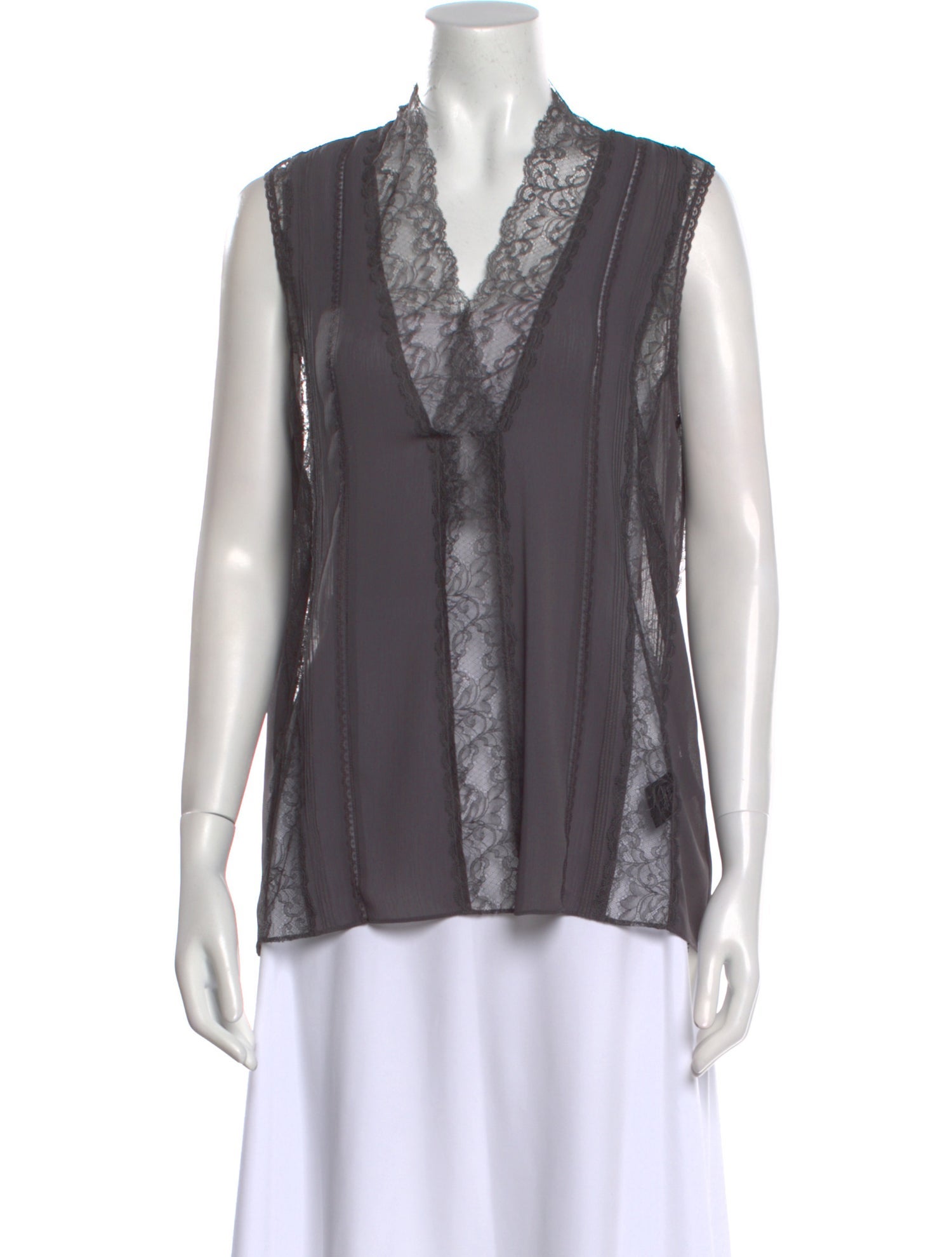 Alice + Olivia V-Neck Sleeveless Blouse