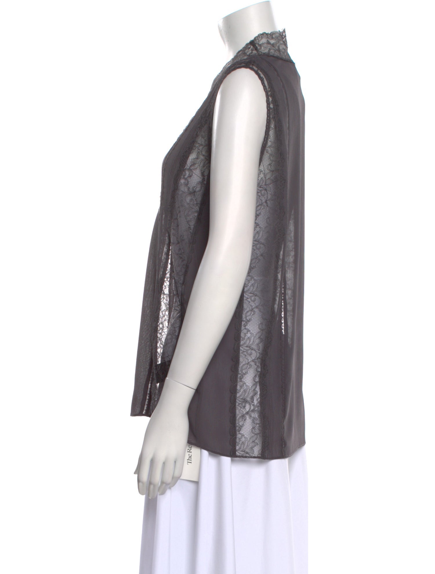 Alice + Olivia V-Neck Sleeveless Blouse