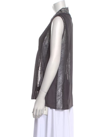 Alice + Olivia V-Neck Sleeveless Blouse