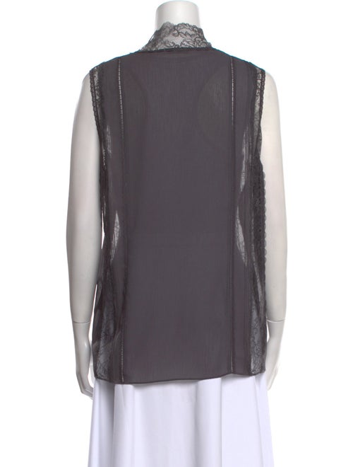 Alice + Olivia V-Neck Sleeveless Blouse