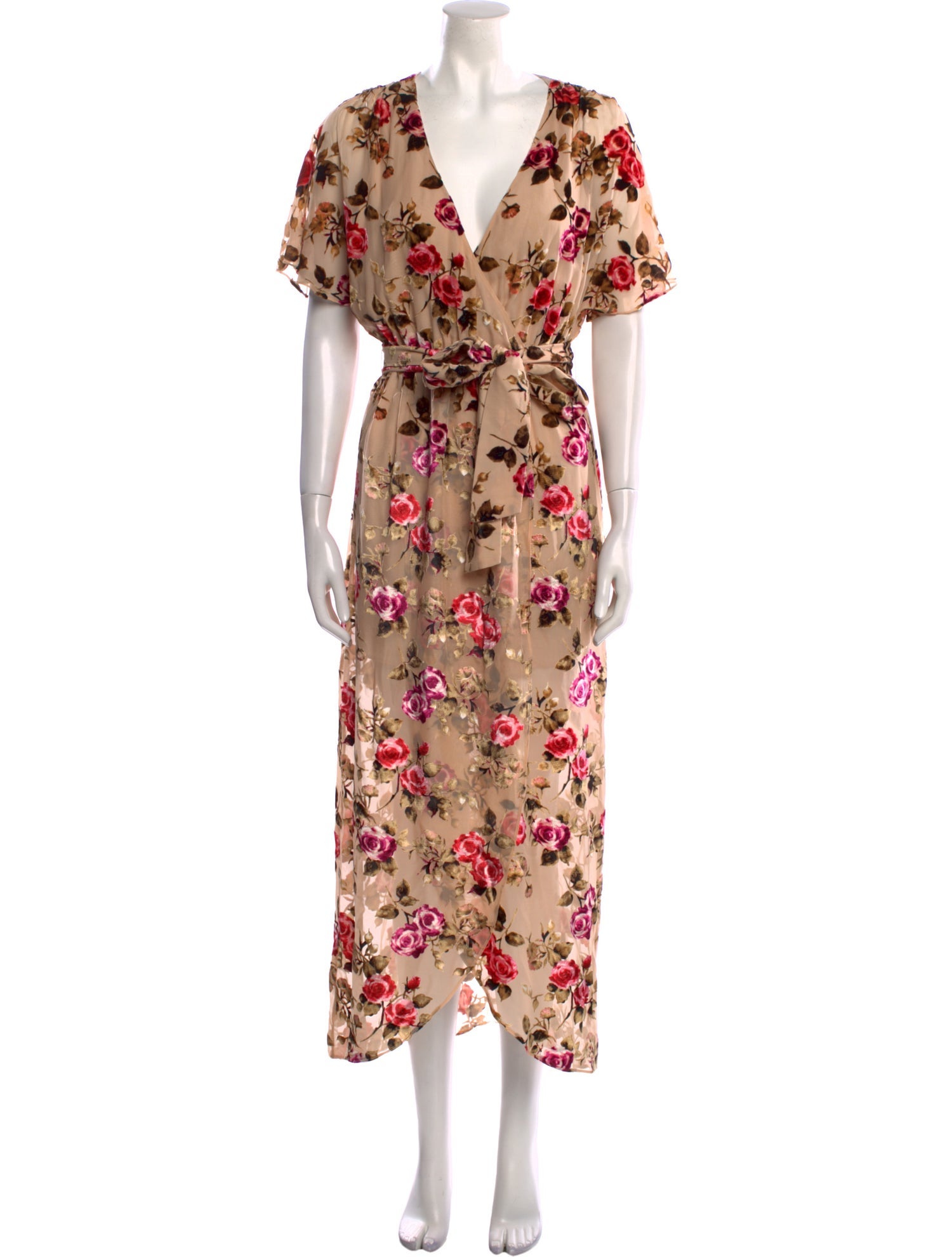 Alice + Olivia Floral Print Long Dress