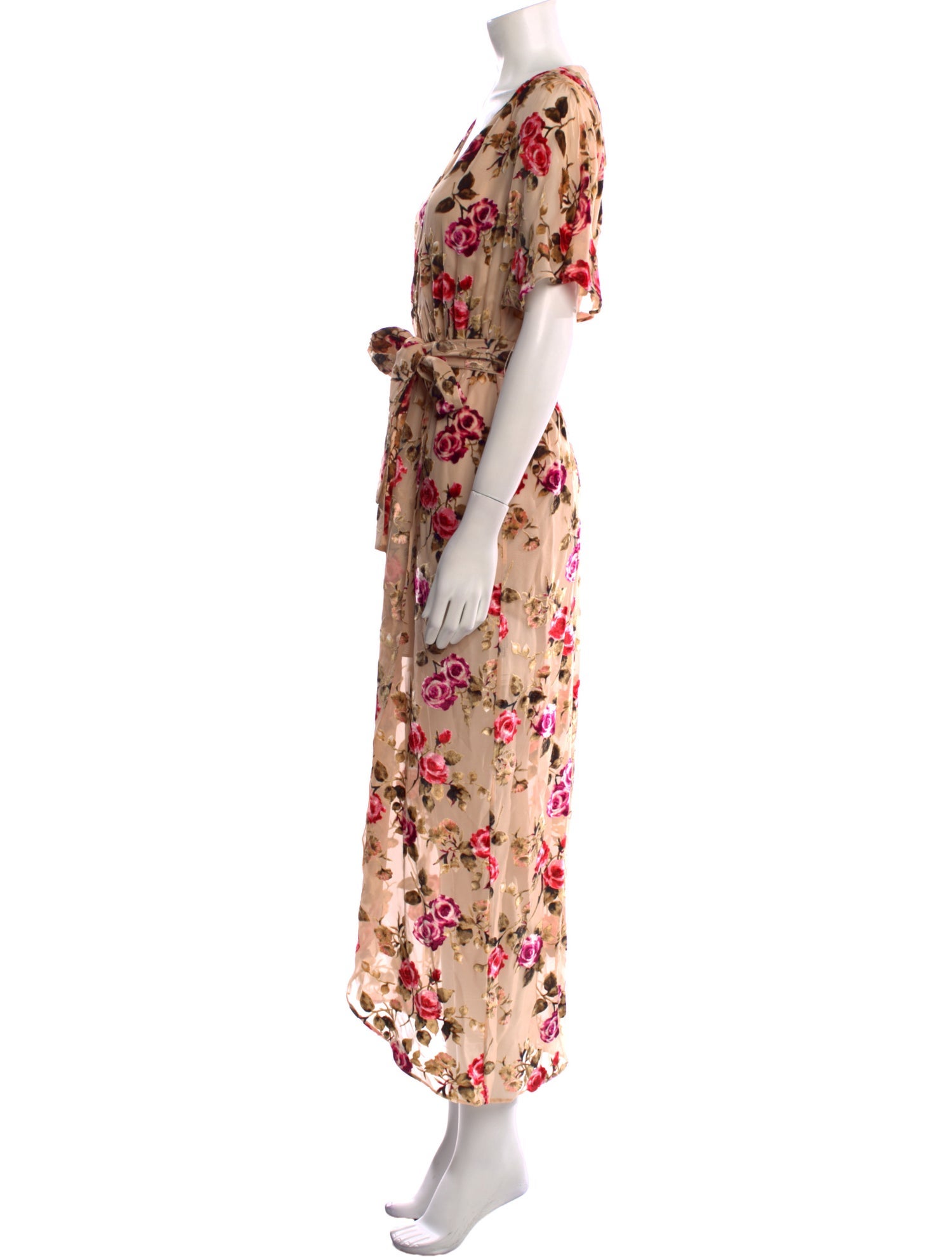 Alice + Olivia Floral Print Long Dress