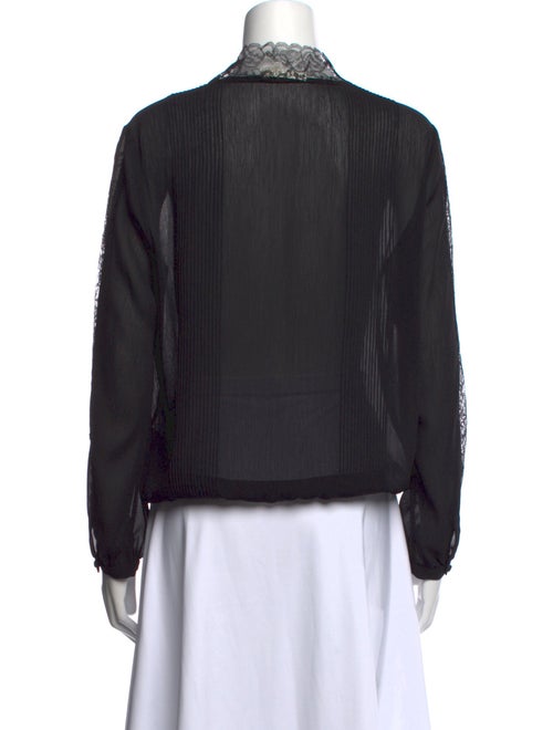Alice + Olivia V-Neck Long Sleeve Blouse