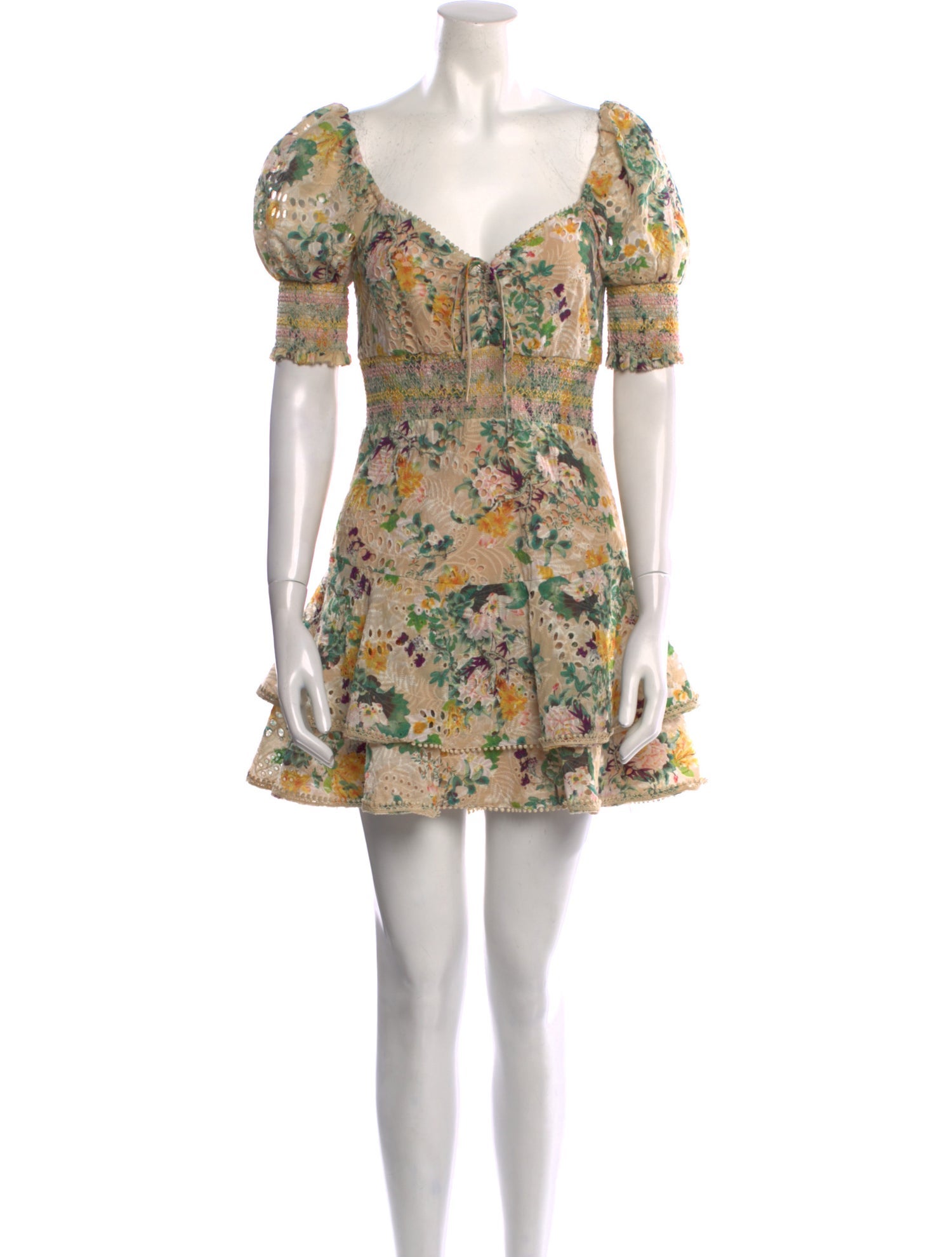 Alice + Olivia Floral Print Mini Dress