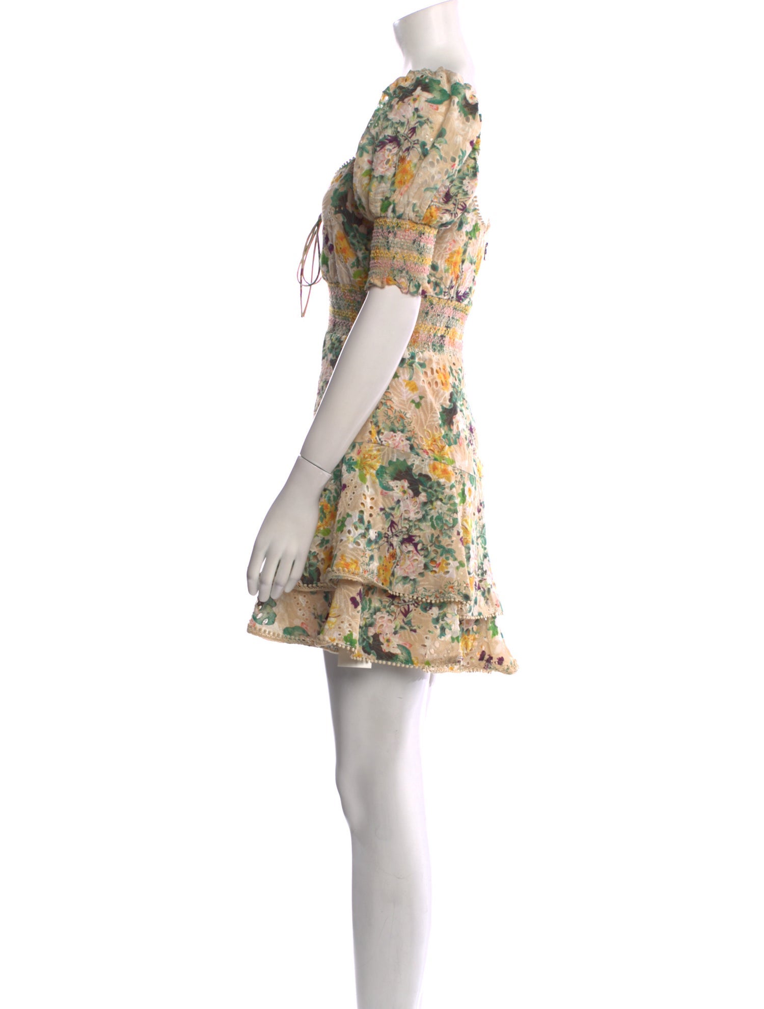 Alice + Olivia Floral Print Mini Dress