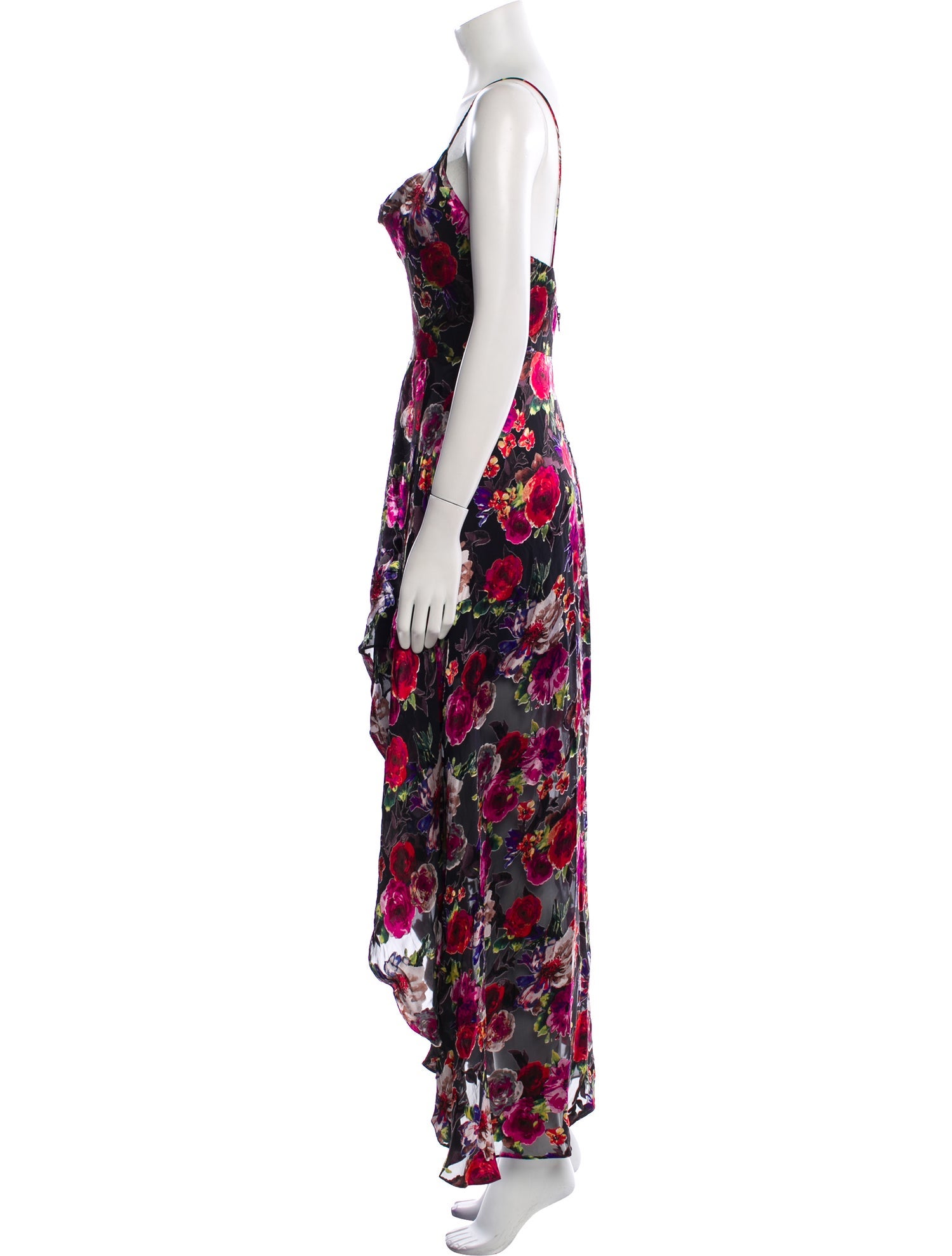 Alice + Olivia Floral Print Long Dress