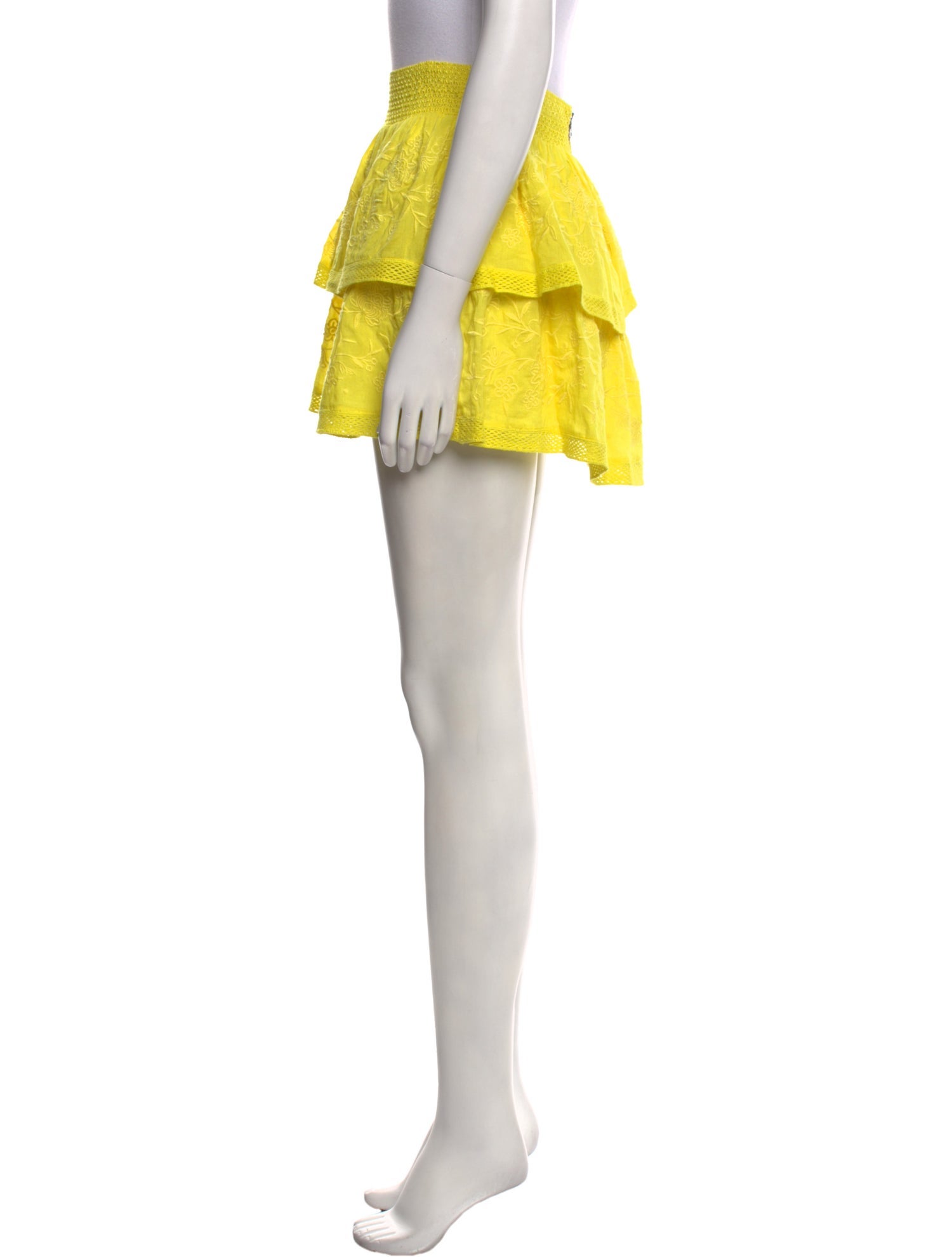 Alice + Olivia Embroidered Accent Mini Skirt w/ Tags