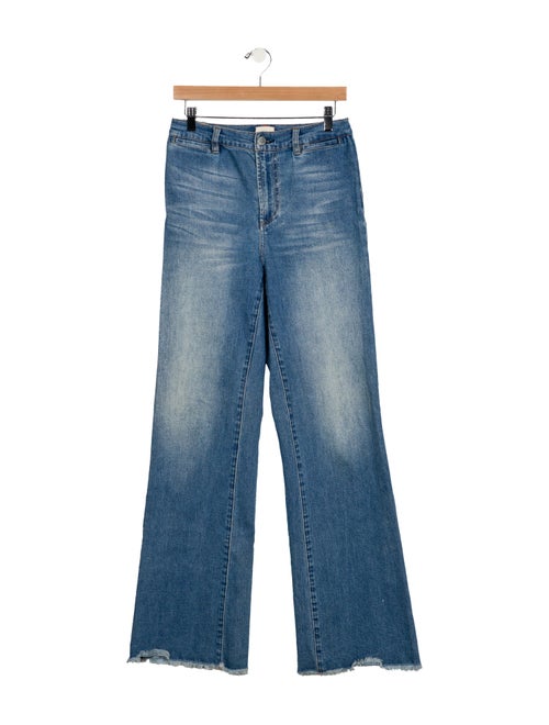 Alice + Olivia High-Rise Wide Leg Jeans