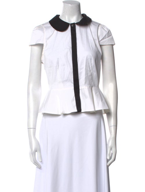 Alice + Olivia Short Sleeve Crop Top