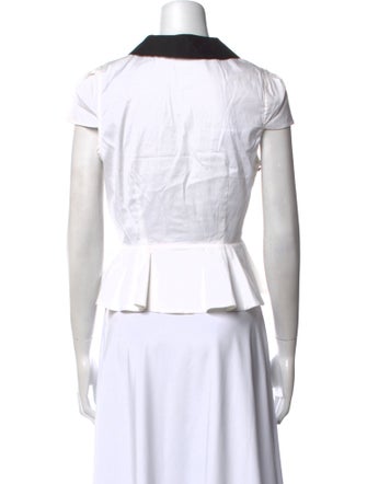 Alice + Olivia Short Sleeve Crop Top