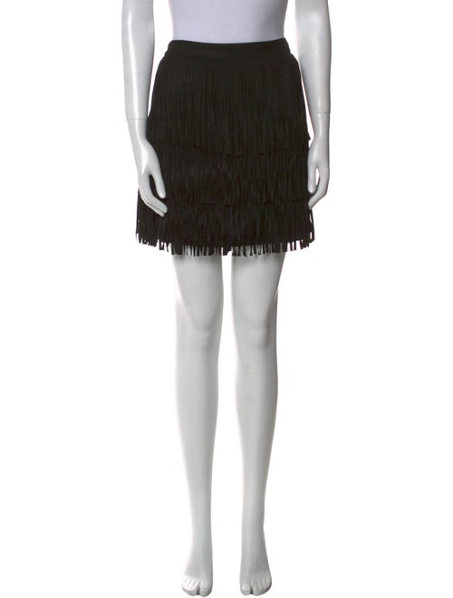 Alice + Olivia Goat Leather Mini Skirt