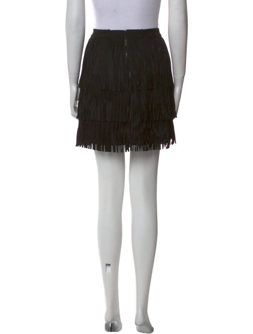 Alice + Olivia Goat Leather Mini Skirt