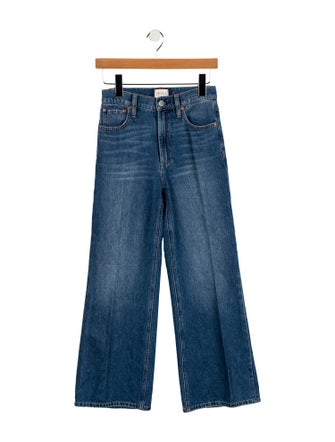 Alice + Olivia Mid-Rise Wide Leg Jeans