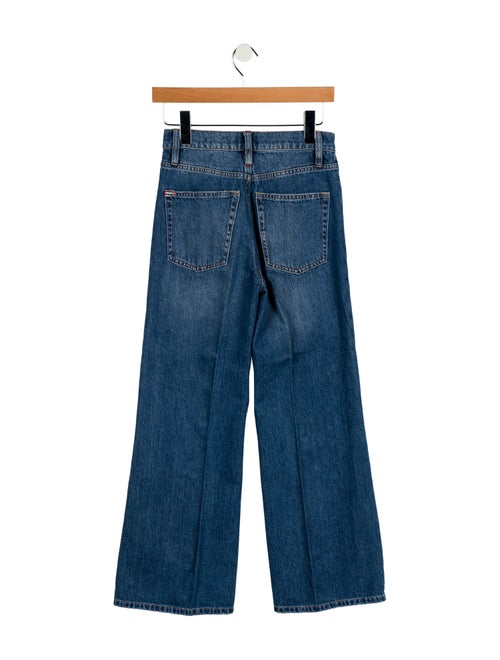 Alice + Olivia Mid-Rise Wide Leg Jeans