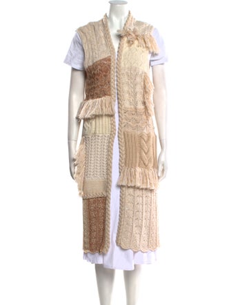 Alice + Olivia Striped Open Front Sweater