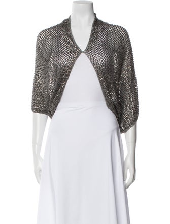 Alice + Olivia V-Neck Three-Quarter Sleeve Bodysuit