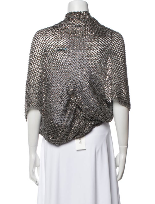 Alice + Olivia V-Neck Three-Quarter Sleeve Bodysuit