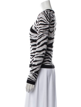 Alice + Olivia Wool Animal Print Sweatshirt