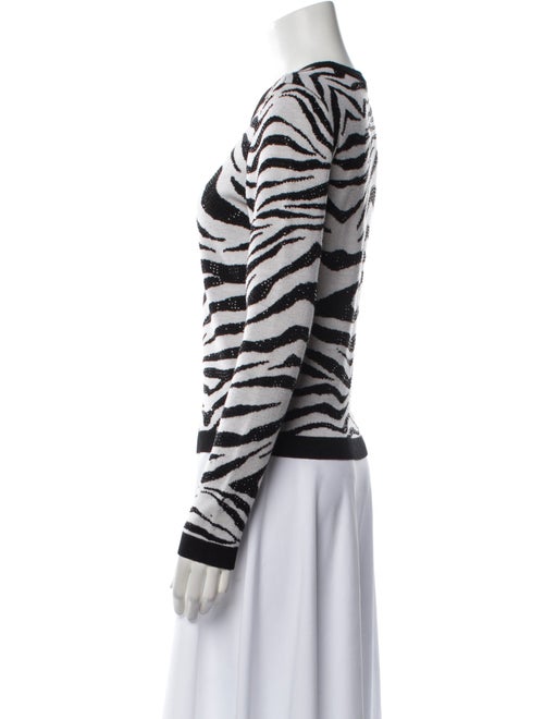 Alice + Olivia Wool Animal Print Sweatshirt