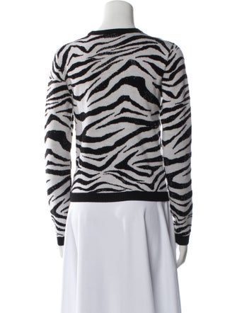 Alice + Olivia Wool Animal Print Sweatshirt