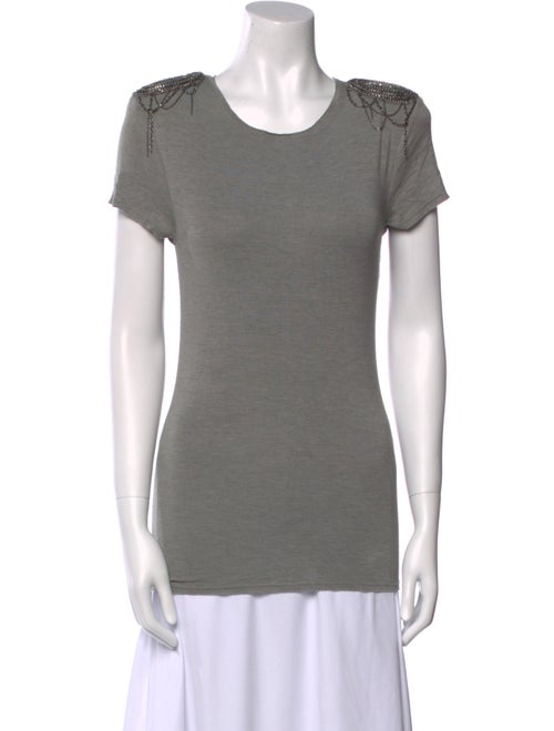 Alice + Olivia Scoop Neck Short Sleeve T-Shirt
