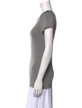 Alice + Olivia Scoop Neck Short Sleeve T-Shirt