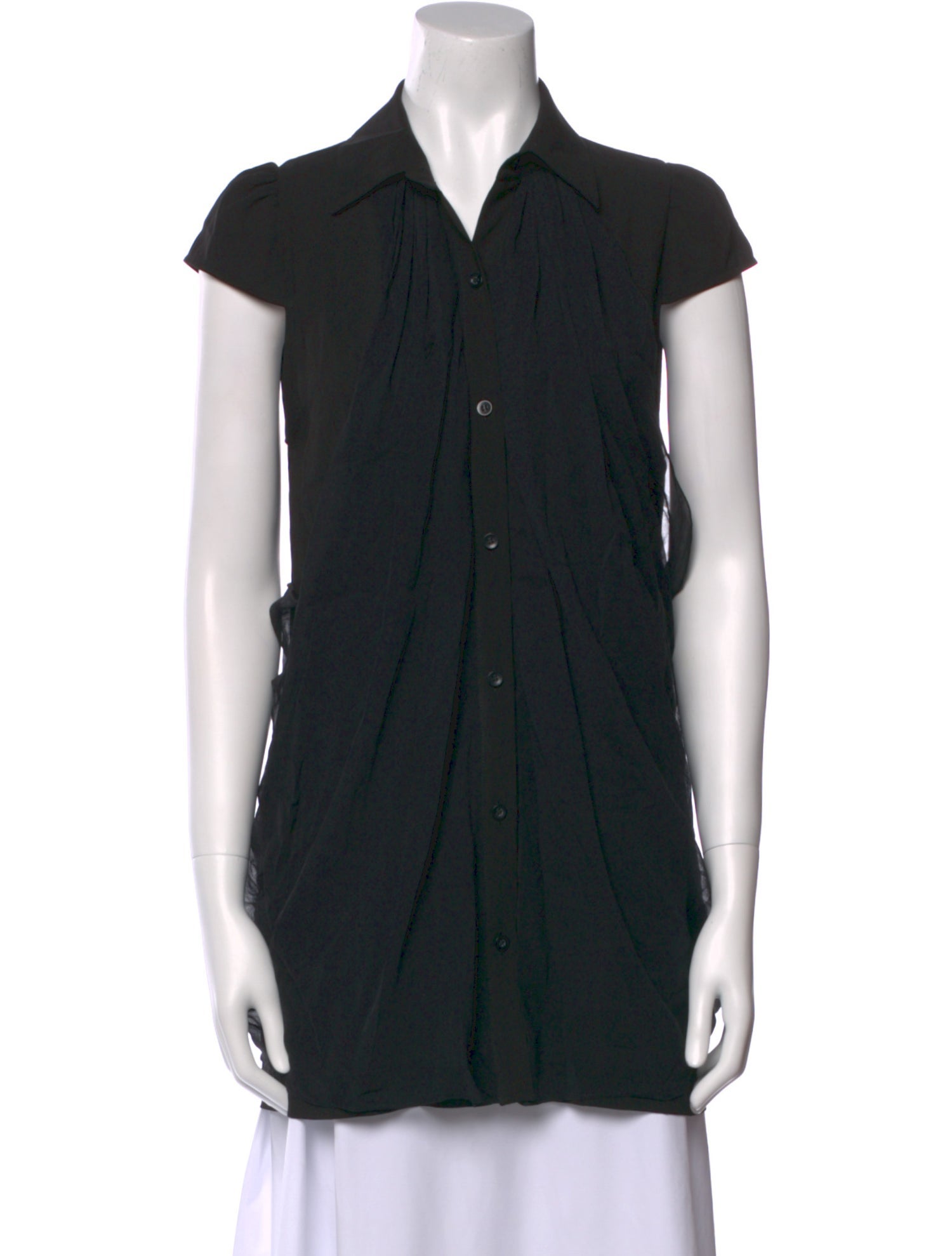 Alice + Olivia Short Sleeve Button-Up Top w/ Tags