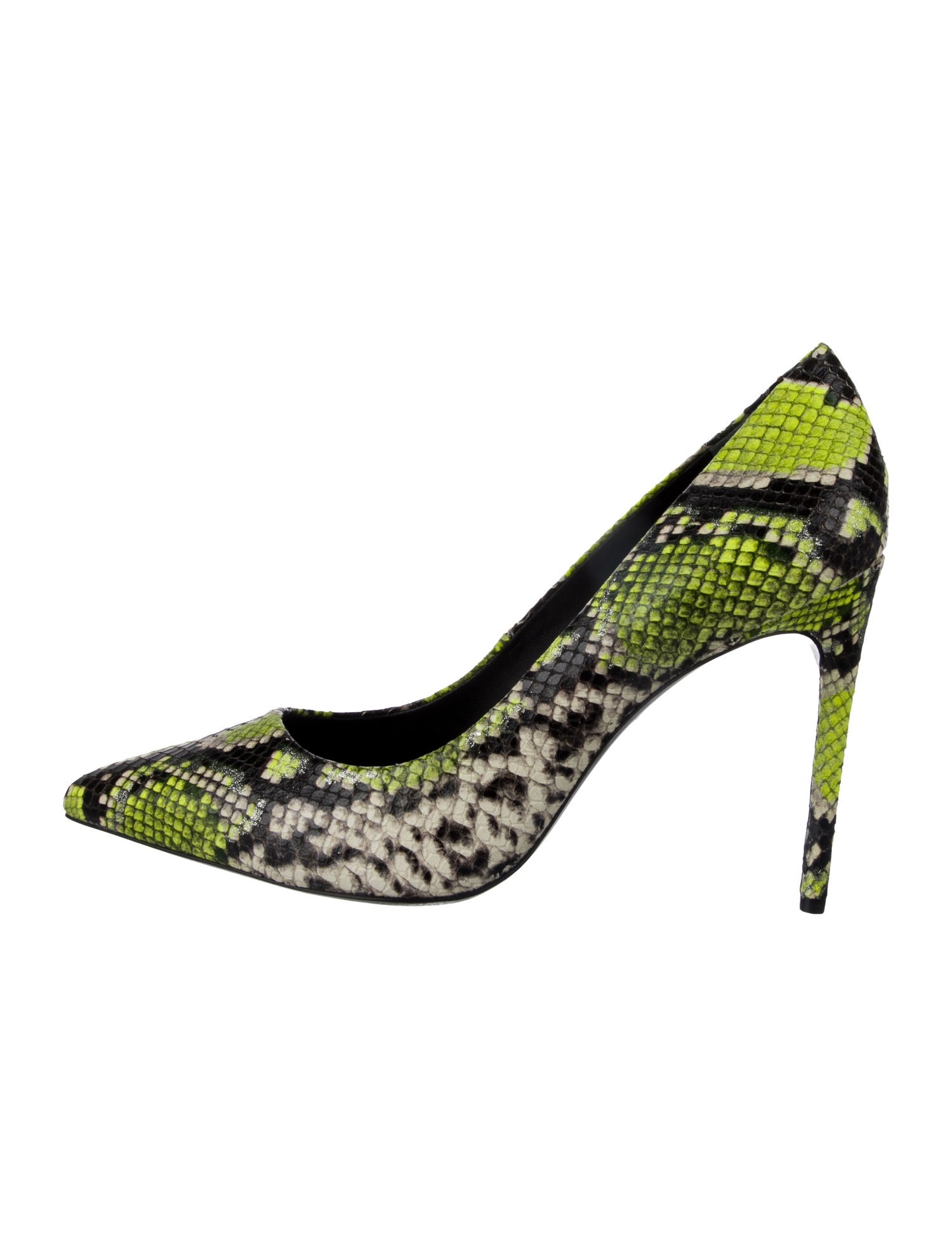Alice + Olivia Snakeskin Animal Print Pumps