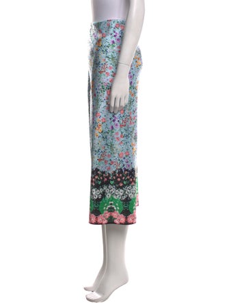 Alice + Olivia Floral Print Midi Length Skirt