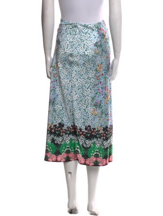 Alice + Olivia Floral Print Midi Length Skirt