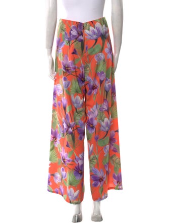 Alice + Olivia Floral Print Wide Leg Pants