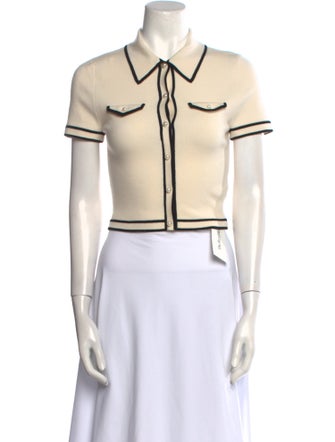 Alice + Olivia Wool Crew Neck Sweater