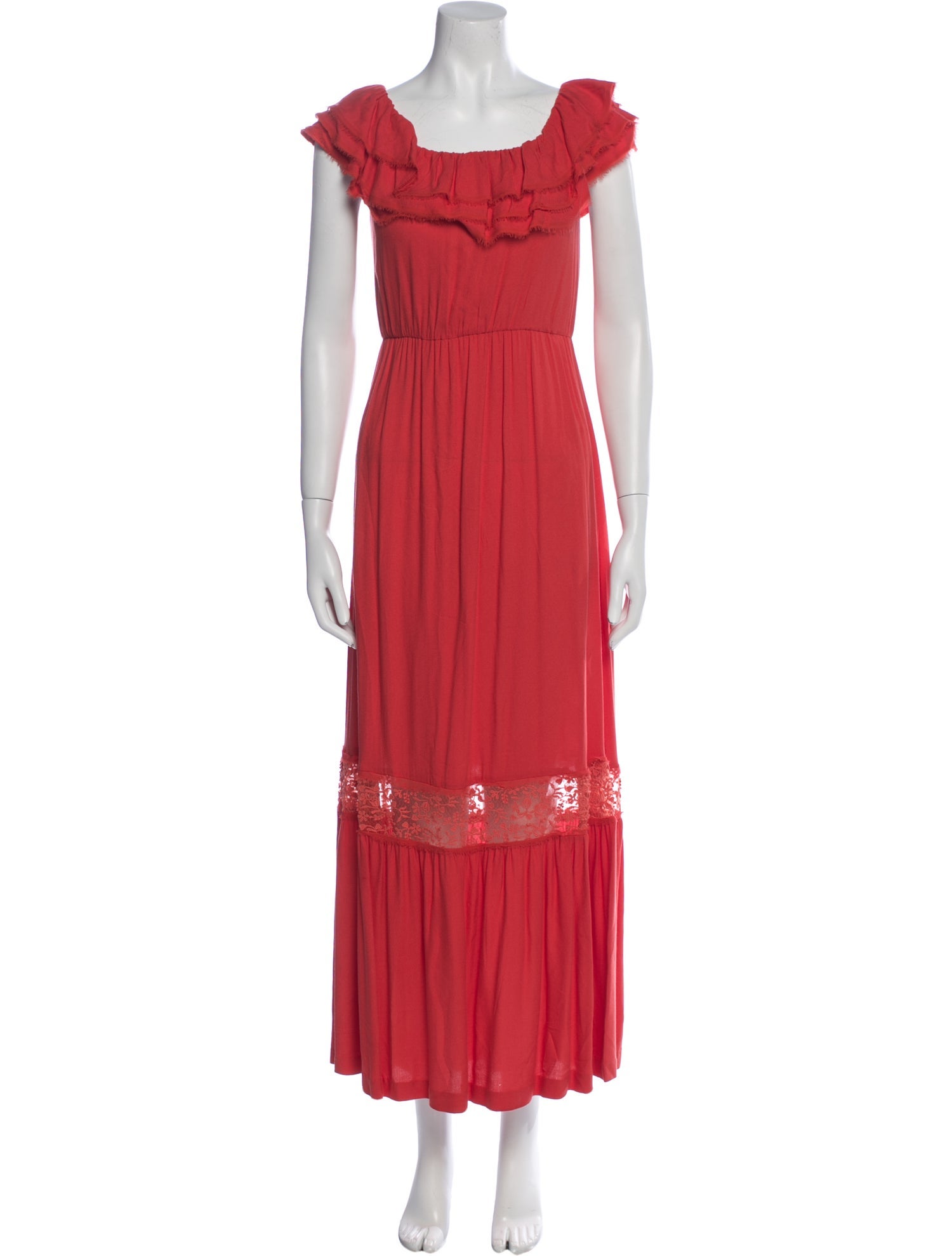 Alice + Olivia Square Neckline Long Dress