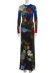 Alice + Olivia Floral Print Long Dress