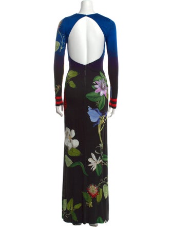 Alice + Olivia Floral Print Long Dress