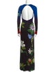 Alice + Olivia Floral Print Long Dress