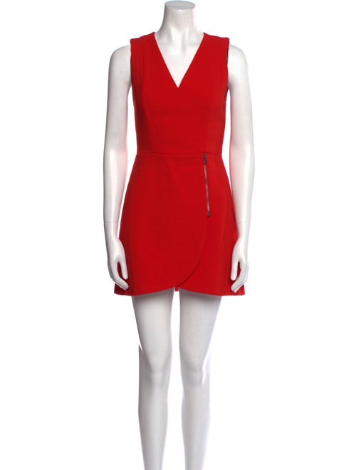 Alice + Olivia V-Neck Mini Dress