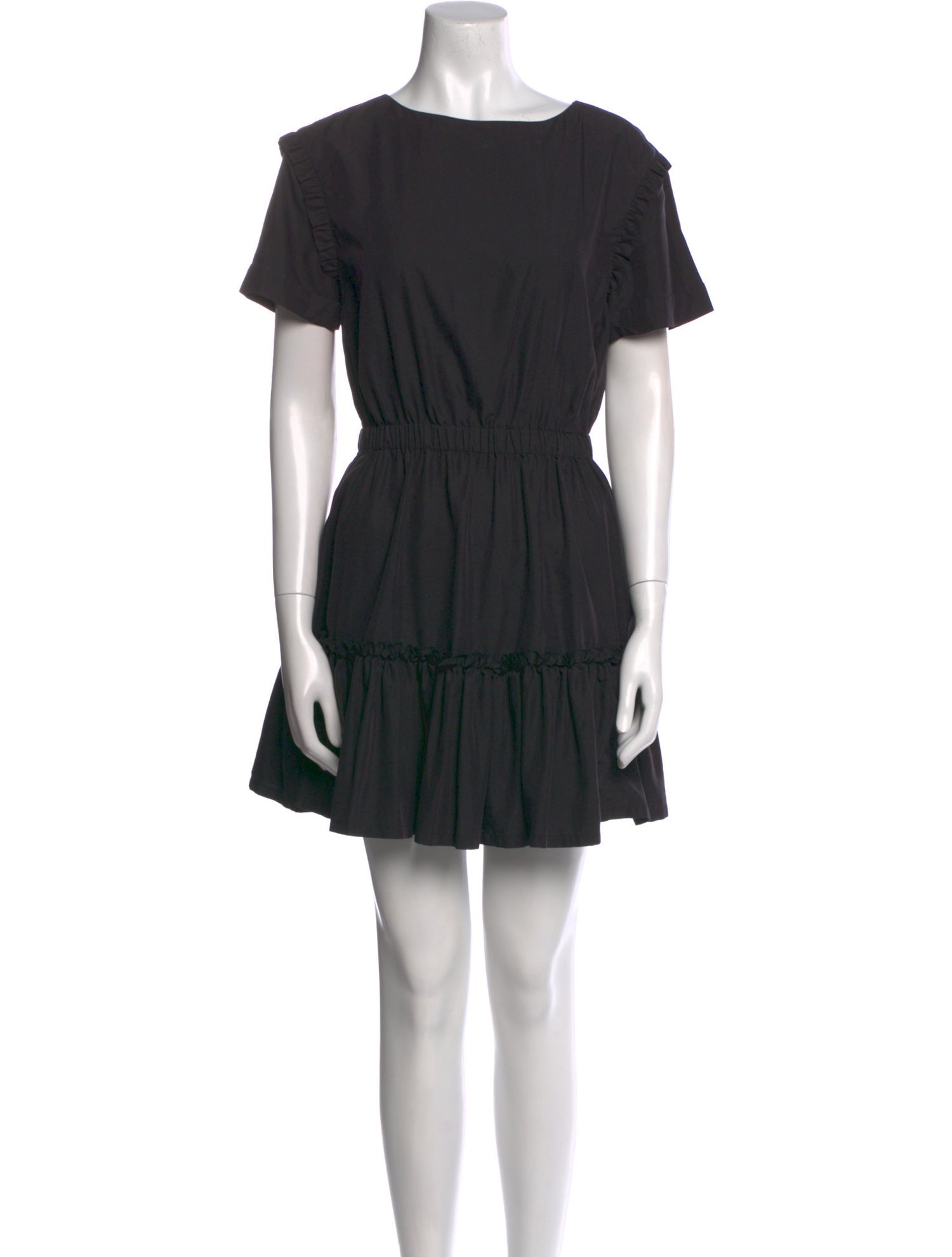 Alice + Olivia Bateau Neckline Mini Dress