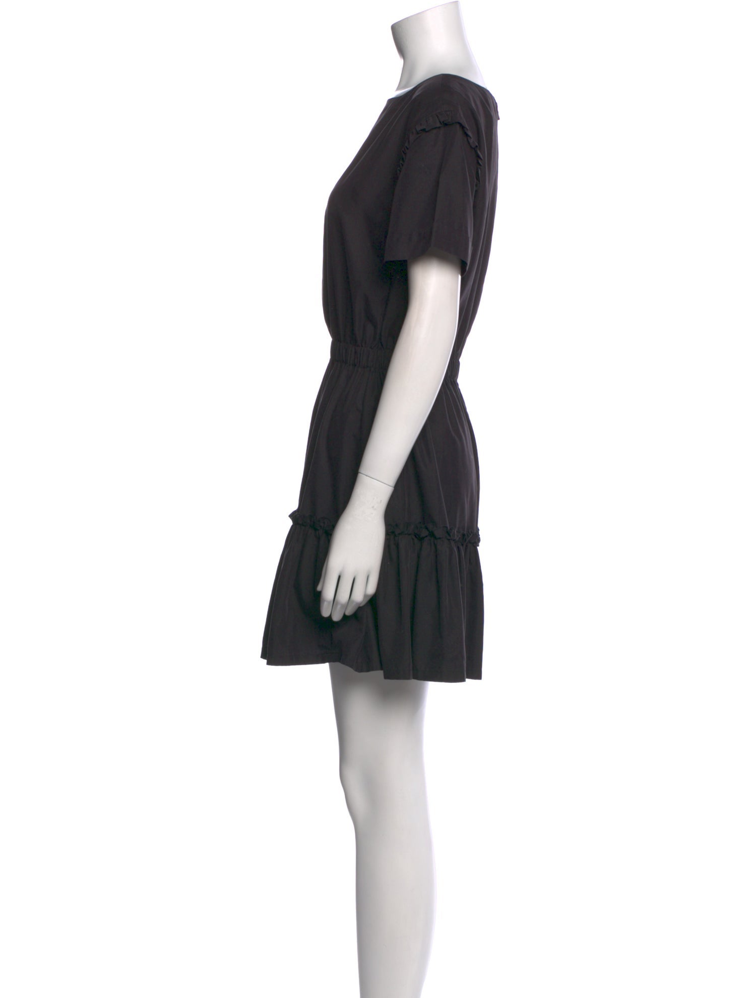 Alice + Olivia Bateau Neckline Mini Dress